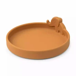 Silikon-Teller Peekaboo Elphee Senfgelb