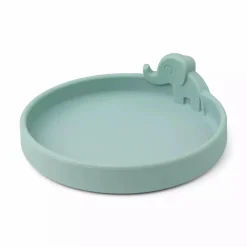 Silikon-Teller Peekaboo Elphee Blau