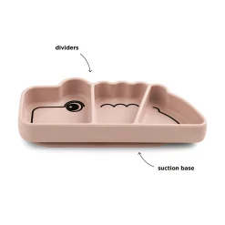 Silikonteller Stick & Stay Croco