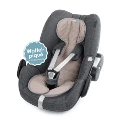 Sitzauflage COOLAIR Waffelpiqué Natur/Grau Gr. 0+
