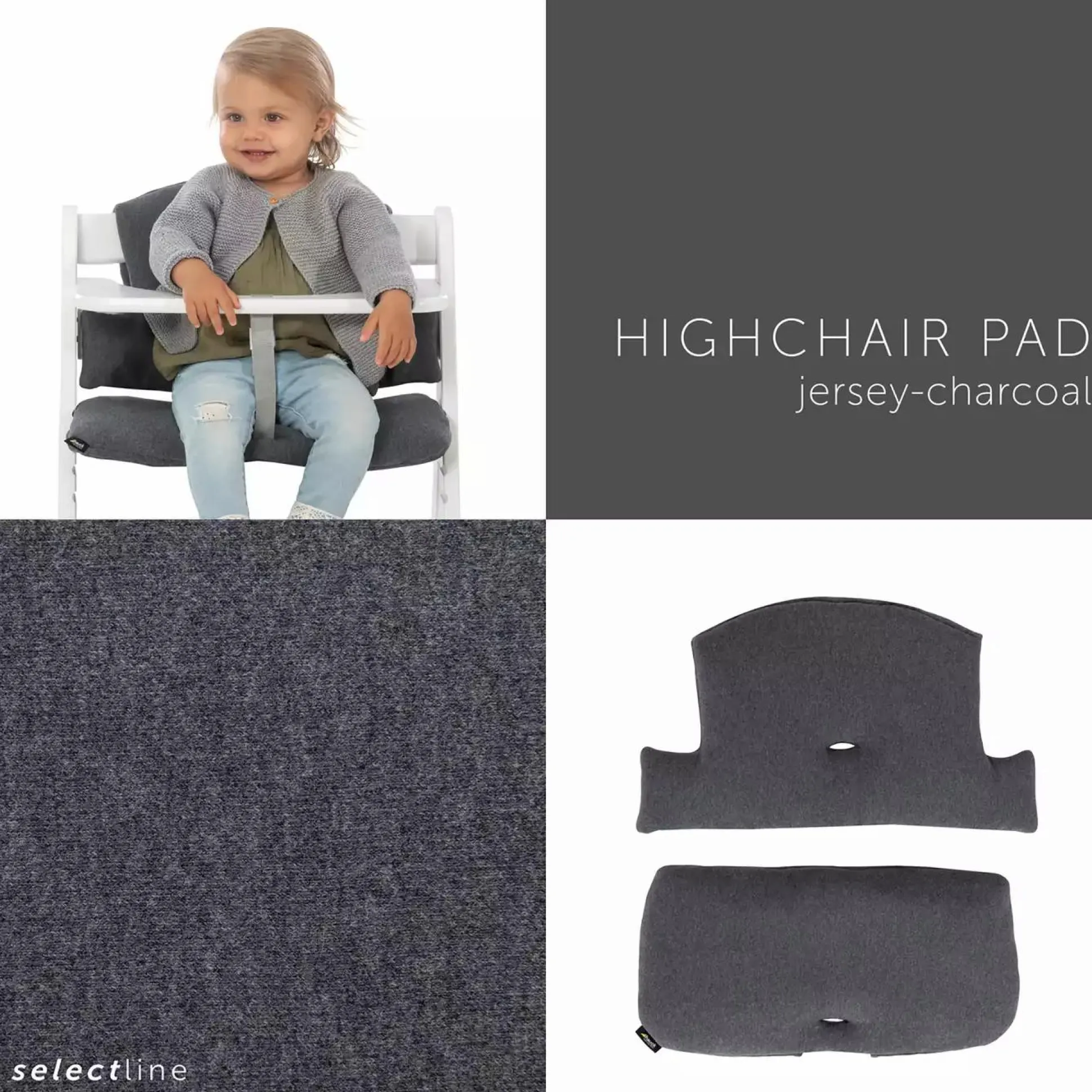 Sitzverkleinerer Alpha Select Jersey Charcoal