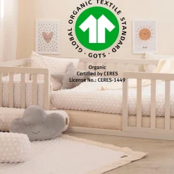 Spannbettlaken Frosty Almond 45 x 90 cm