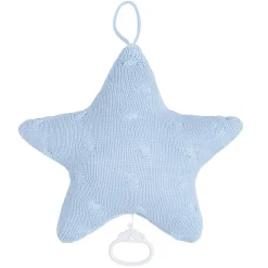 Spieluhr Stern hellblau