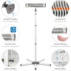 Standfuß-Heizstrahler EasyHeat Flex