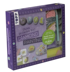 Steine gestalten mit Diamond Painting