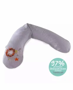 Stillkissen Knisterlöwe grau