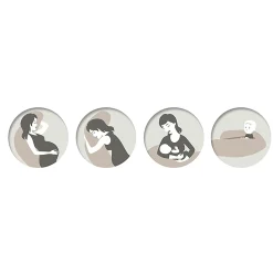 Stillkissen Original Musselin Taupe