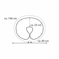 Stillkissen Wynnie Sterne Cappucino