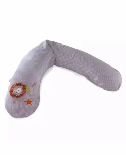 Stillkissenbezug Knisterlöwe grau