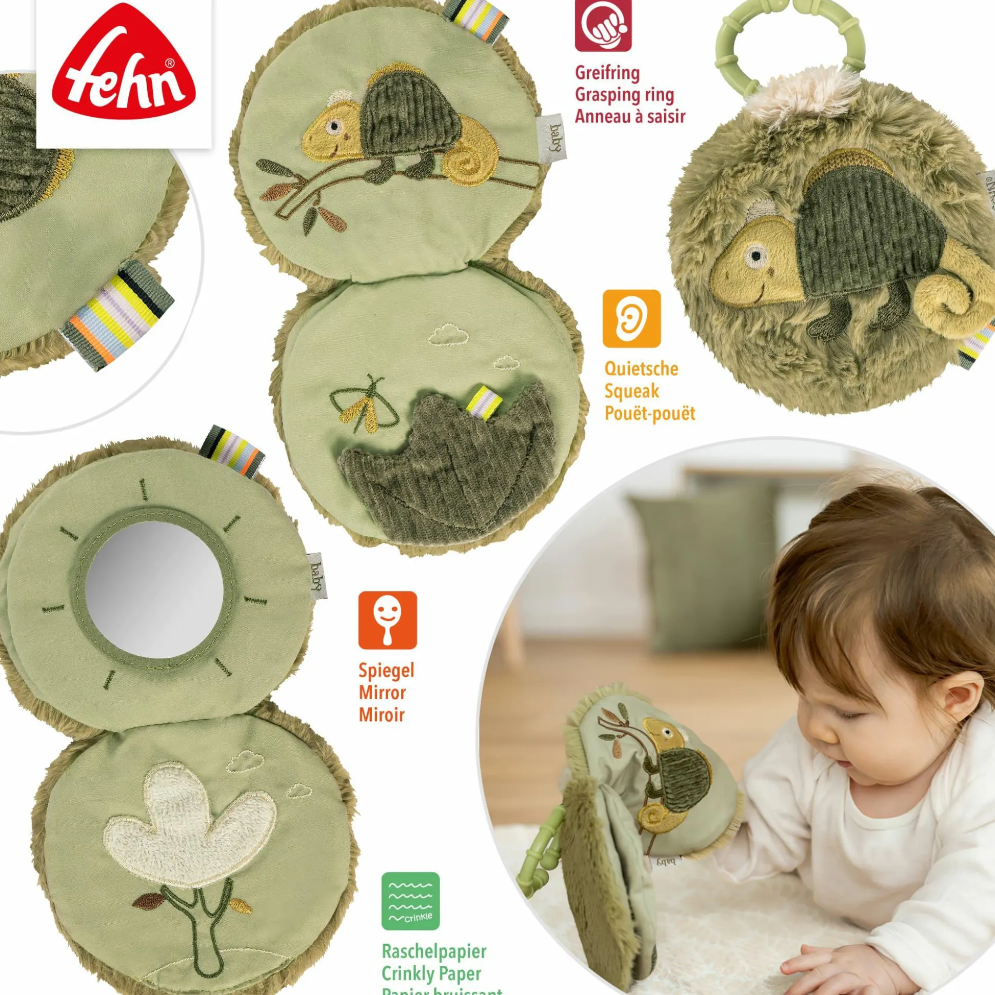 Stoffbuch Chamäleon