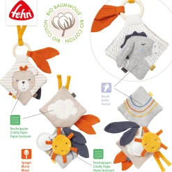 Stoffbuch Esel & Teddy