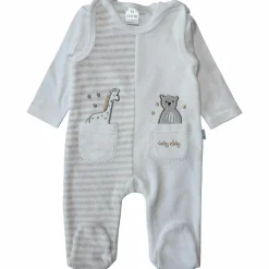 Strampler-Set Bär und Giraffe