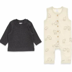 Strampler-Set Elefanten