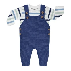 Strick-Latzhosen Set