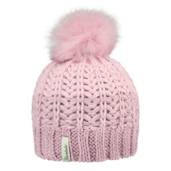 Strickmütze mit Bommel