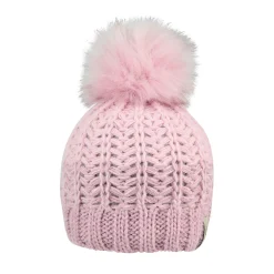 Strickmütze mit Bommel