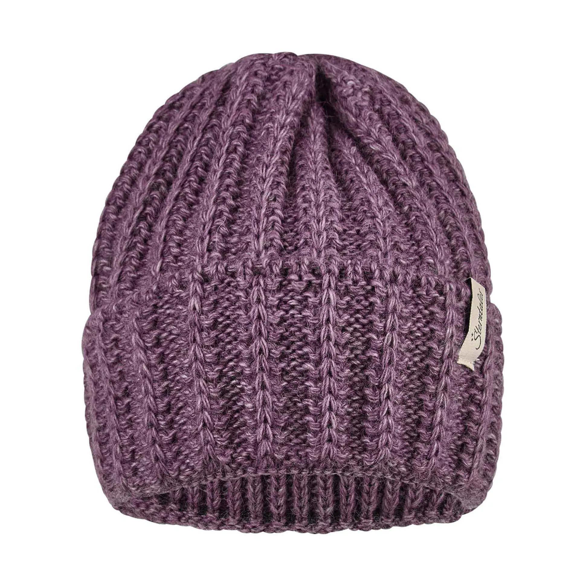 Strickmütze mit Rippung