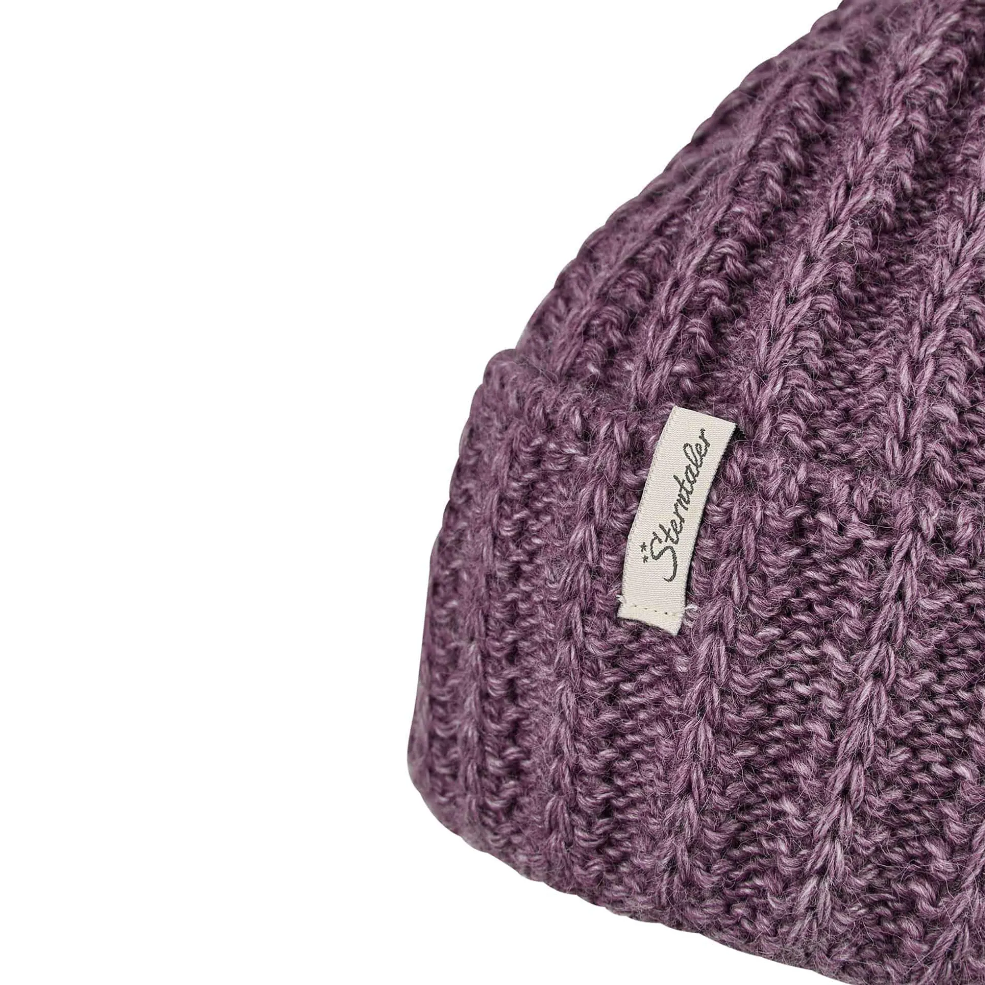 Strickmütze mit Rippung