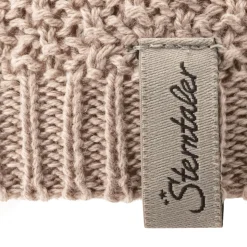 Strickmütze mit Waffelstruktur Beige