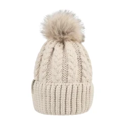 Strickmütze mit Zopfmuster