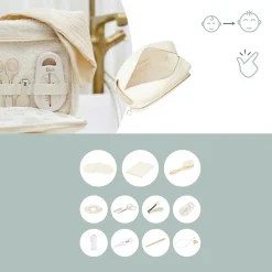 11-teiliges Babypflege-Set Curl White
