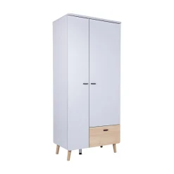 3-teiliges Babyzimmer-Set Lovis mit Kommodenfüßen 88 cm für die schmale Wickelkommode