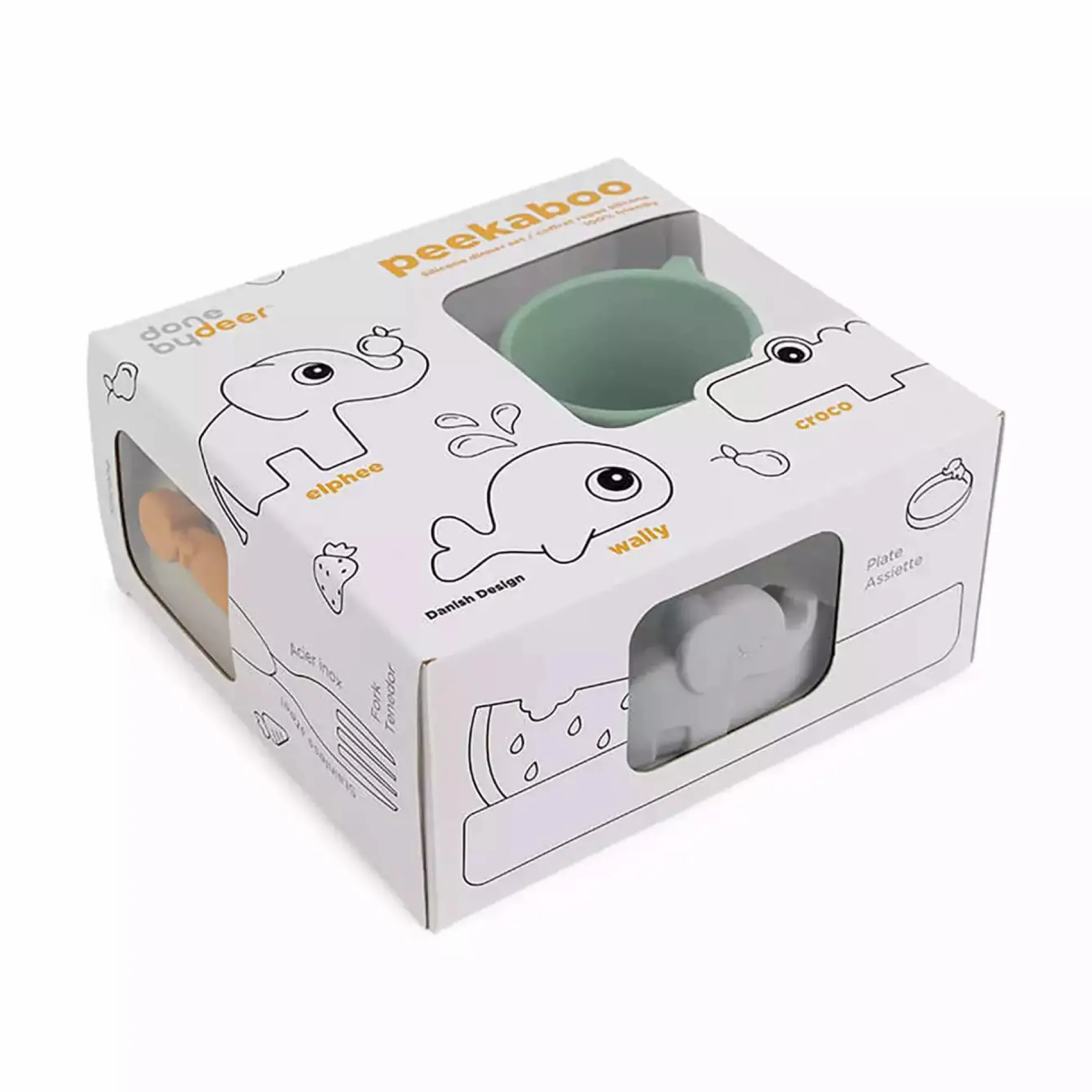 3-teiliges Geschirr-Set Peekaboo