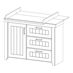 3-teiliges Spar-Set Babyzimmer Ella