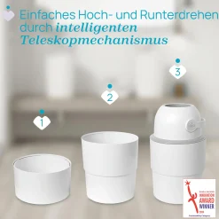 Teleskop Windeleimer Odour Off White