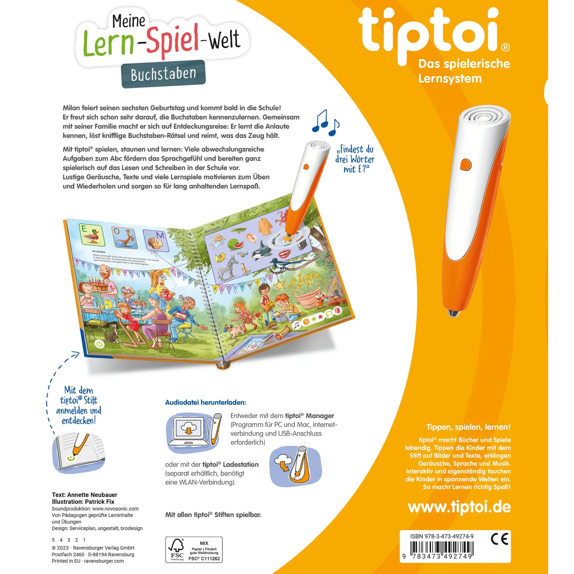 tiptoi® Meine Lern-Spiel-Welt - Buchstaben