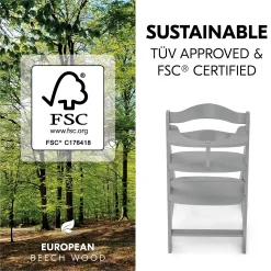 Treppenhochstuhl Alpha+ Grey