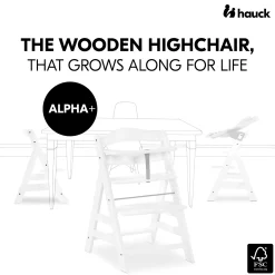 Treppenhochstuhl Alpha+ white