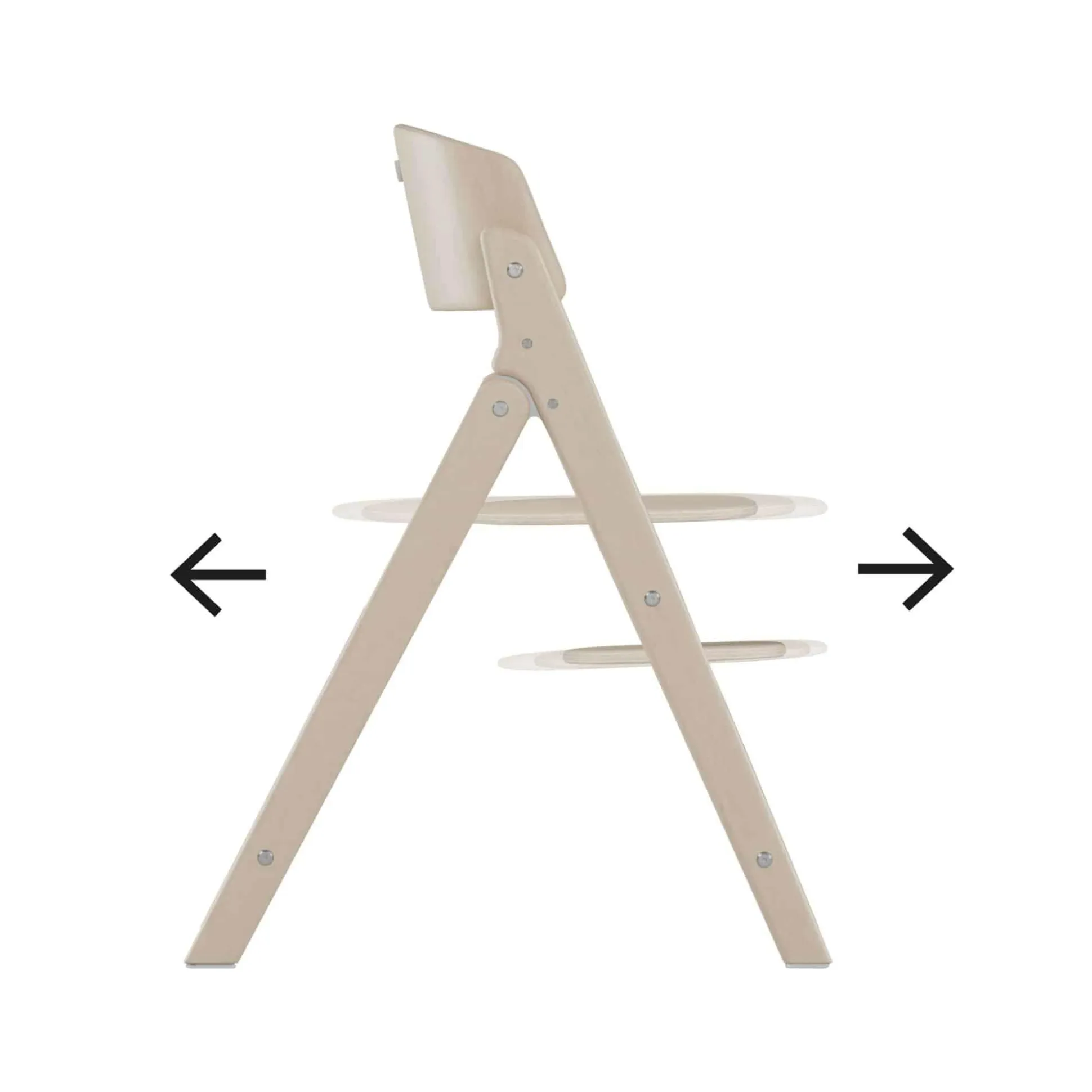 Treppenhochstuhl Click & Fold All Natural