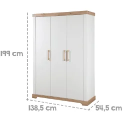 3-türiger Kleiderschrank Milan