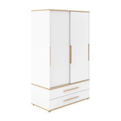 2-türiger Kleiderschrank Yolanda schmal