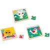 Trio-Puzzle Tiere