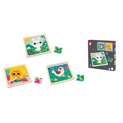 Trio-Puzzle Tiere
