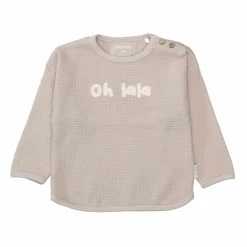 Waffelpiqué-Shirt Oh lala