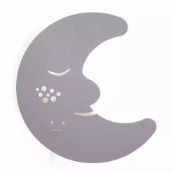 Wandleuchte Mond Grau