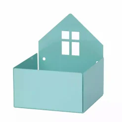Wandregal & Box Haus Pastellblau
