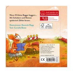 Wer will fleißige Bagger sehn? Der schiebt und zählt von 1 bis 10!