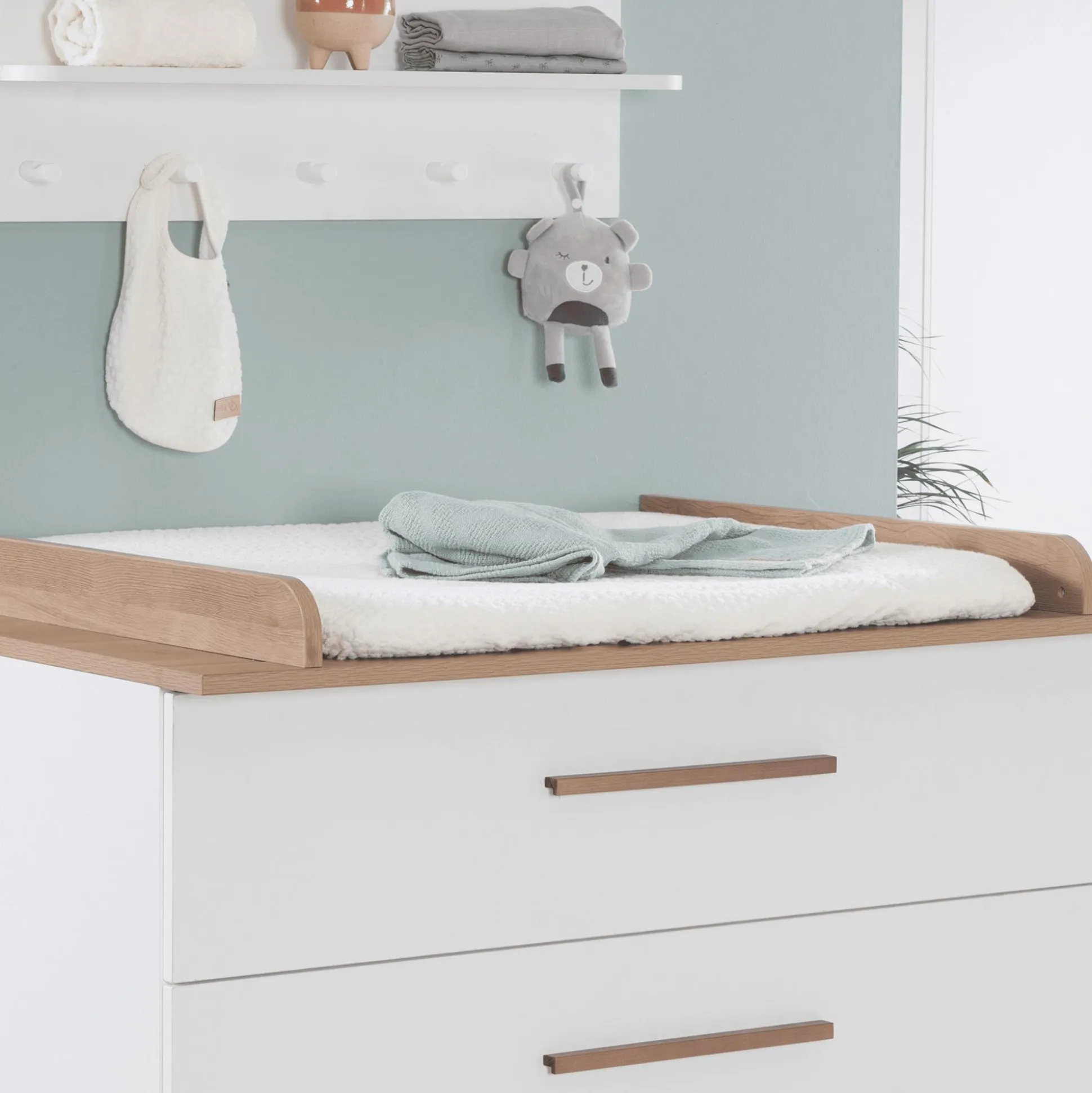 Wickelauflagenbezug Seashells Oyster 75 x 85 cm