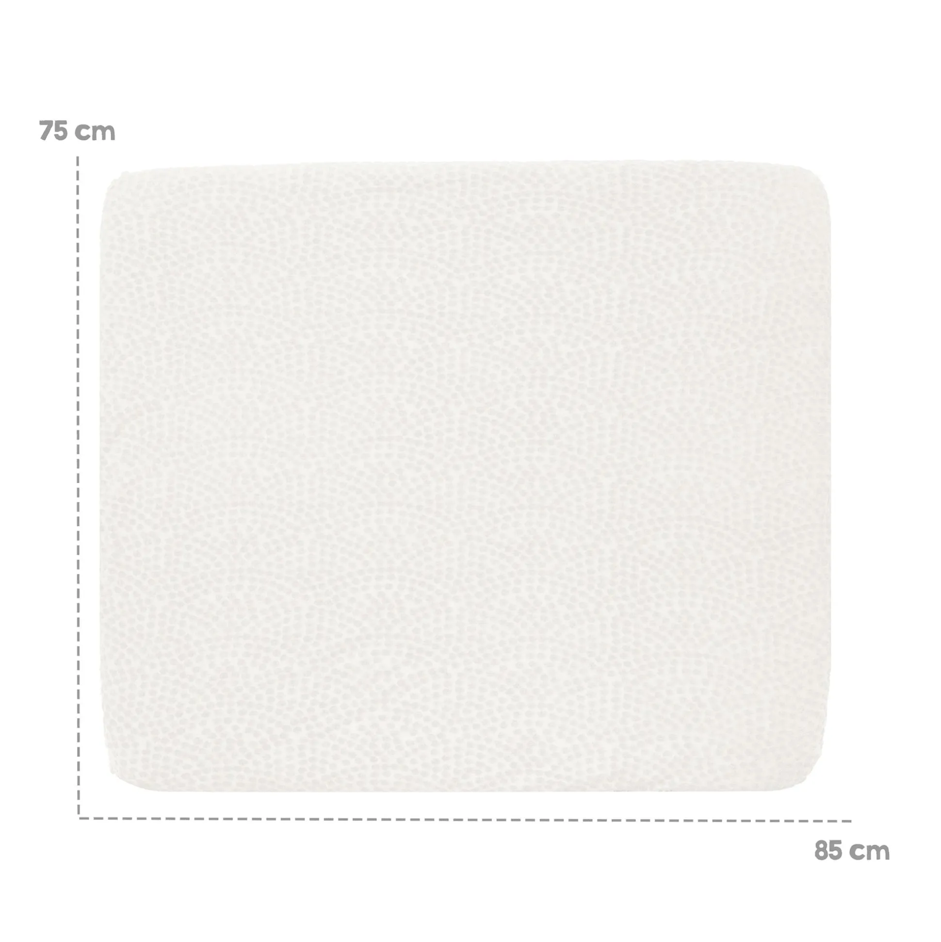 Wickelauflagenbezug Seashells Oyster 75 x 85 cm