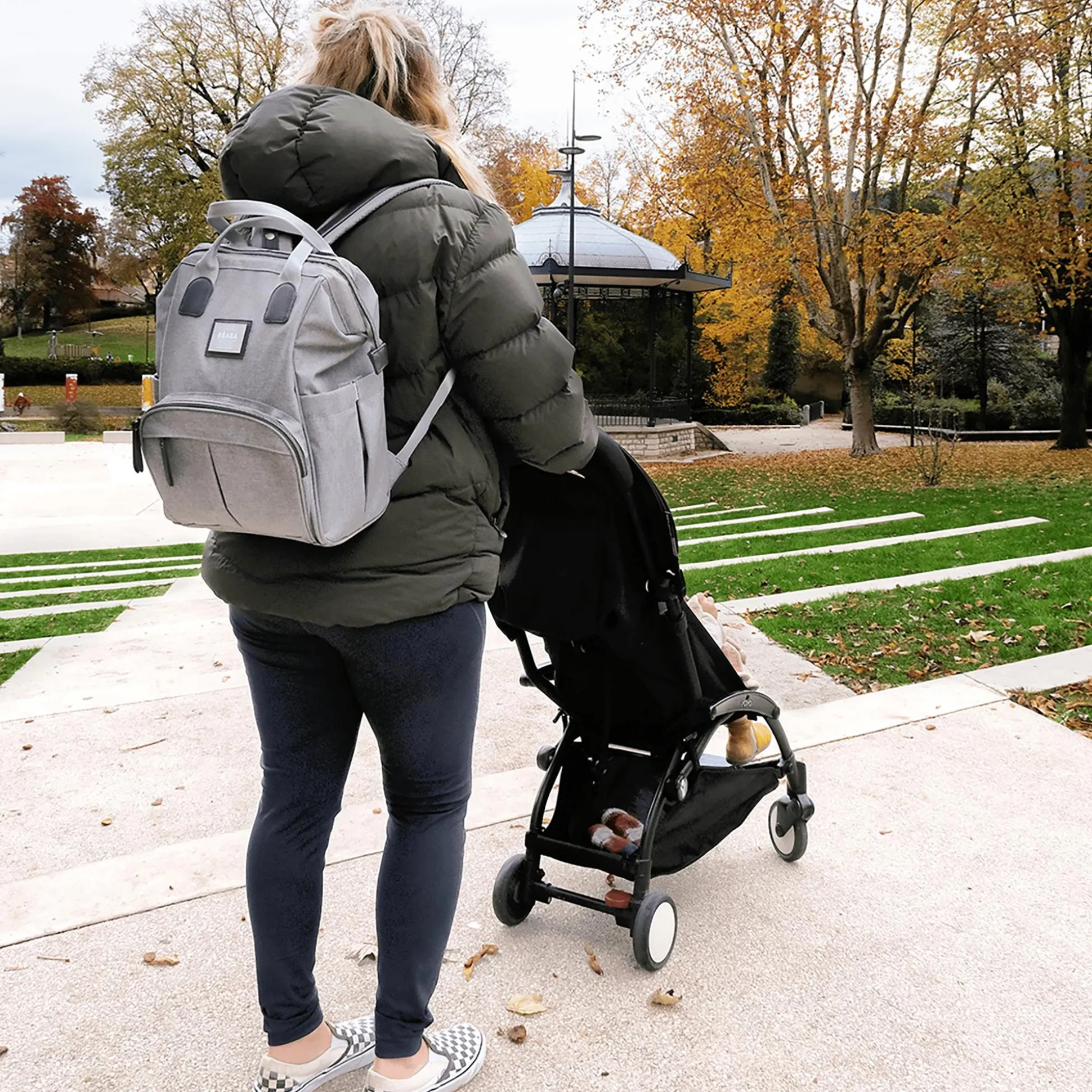 Wickeltasche Wellington Heather Grey