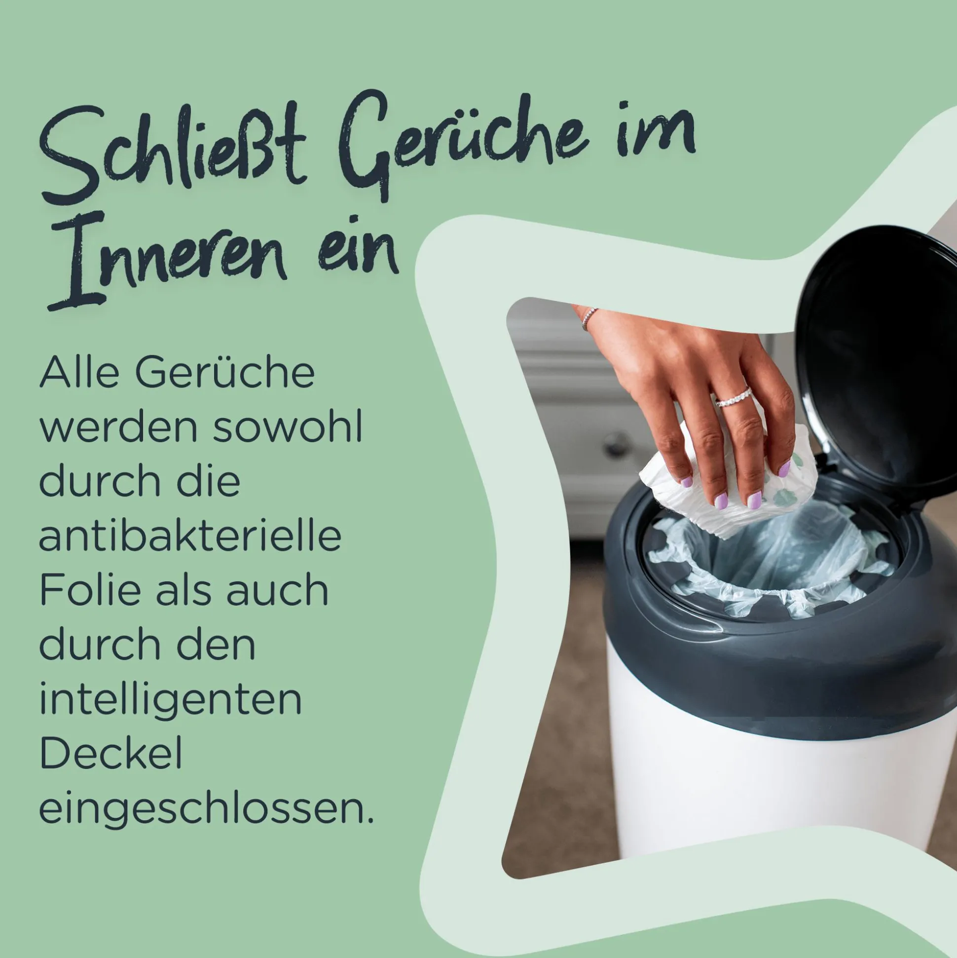 Windeleimer Simplee Sangenic mit 6 Nachfüllkassetten