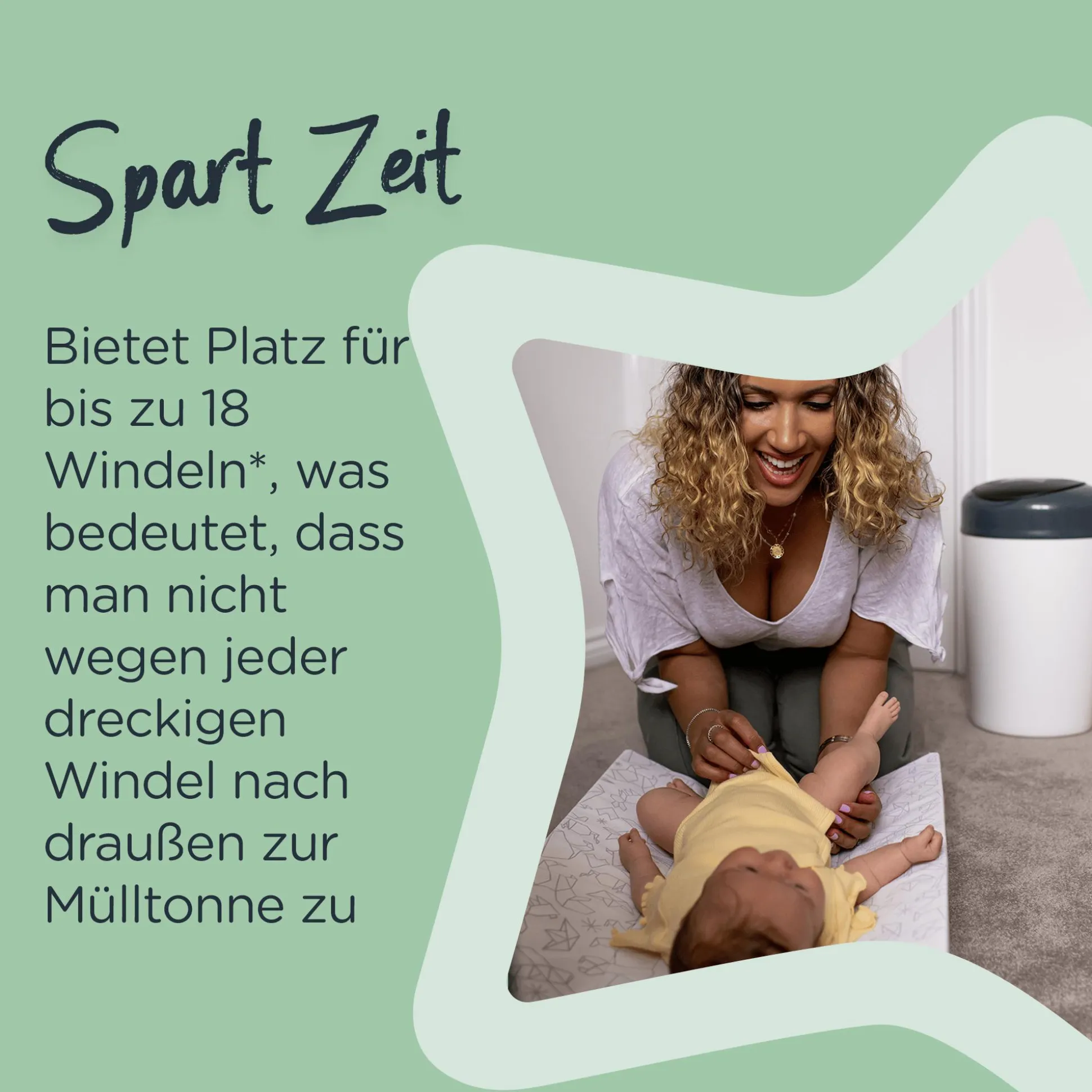 Windeleimer Simplee Sangenic mit 6 Nachfüllkassetten