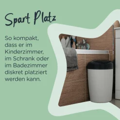 Windeleimer Simplee Sangenic mit 6 Nachfüllkassetten