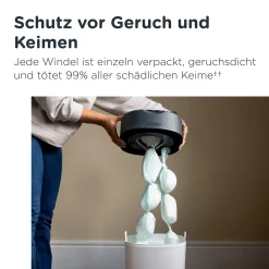 Windeleimer Twist & Click mit 4 Nachfüllkassetten