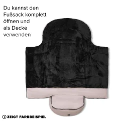 Winterfußsack Black