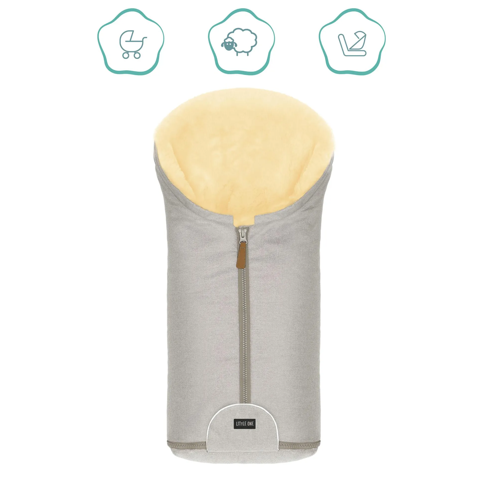 Winterfußsack Frost Champagner